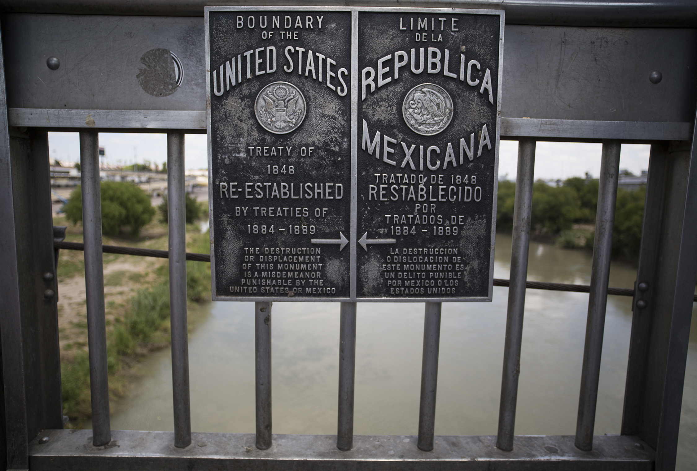 Límite fronterizo México E.U.Misión de observación pre electoral por parte de organizaciones sociales al estado de Tamaulipas, México. Mayo 2018.